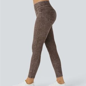 HALARA Chocolate Skinny Jumpsuit